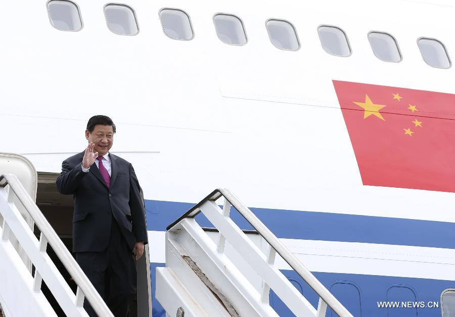 Le président chinois arrive au Brésil pour un sommet des BRICS 