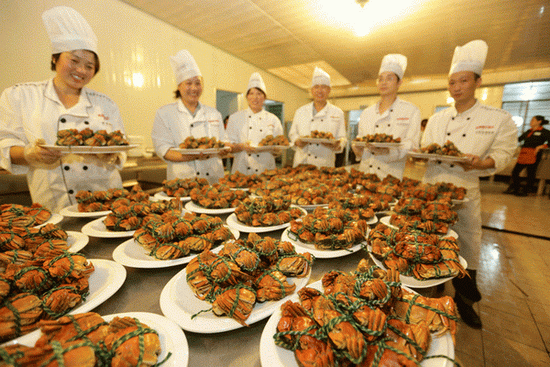 Festin de fruits de mer dans le Jiangsu