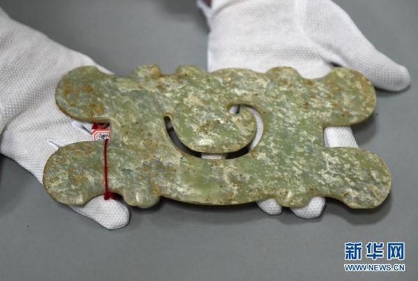 Un des artefacts récupérés. [Photo / xinhuanet.com.cn]