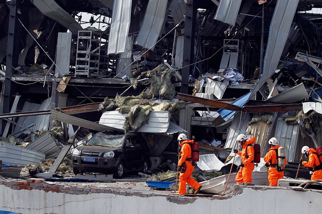 En images : la vie près du site des explosions de Tianjin