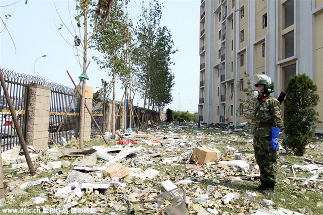 En images : la vie près du site des explosions de Tianjin