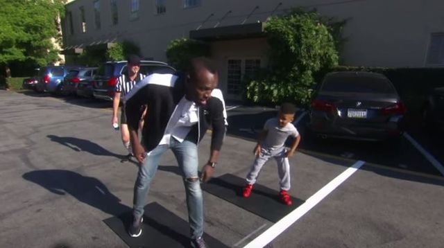 Usain Bolt battu par un jeune gar?on de huit ans sur 100 mètres