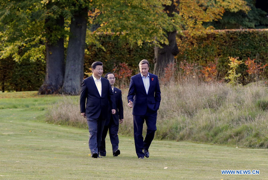 Chequers, symbole des relations plus étroites entre Xi et Cameron