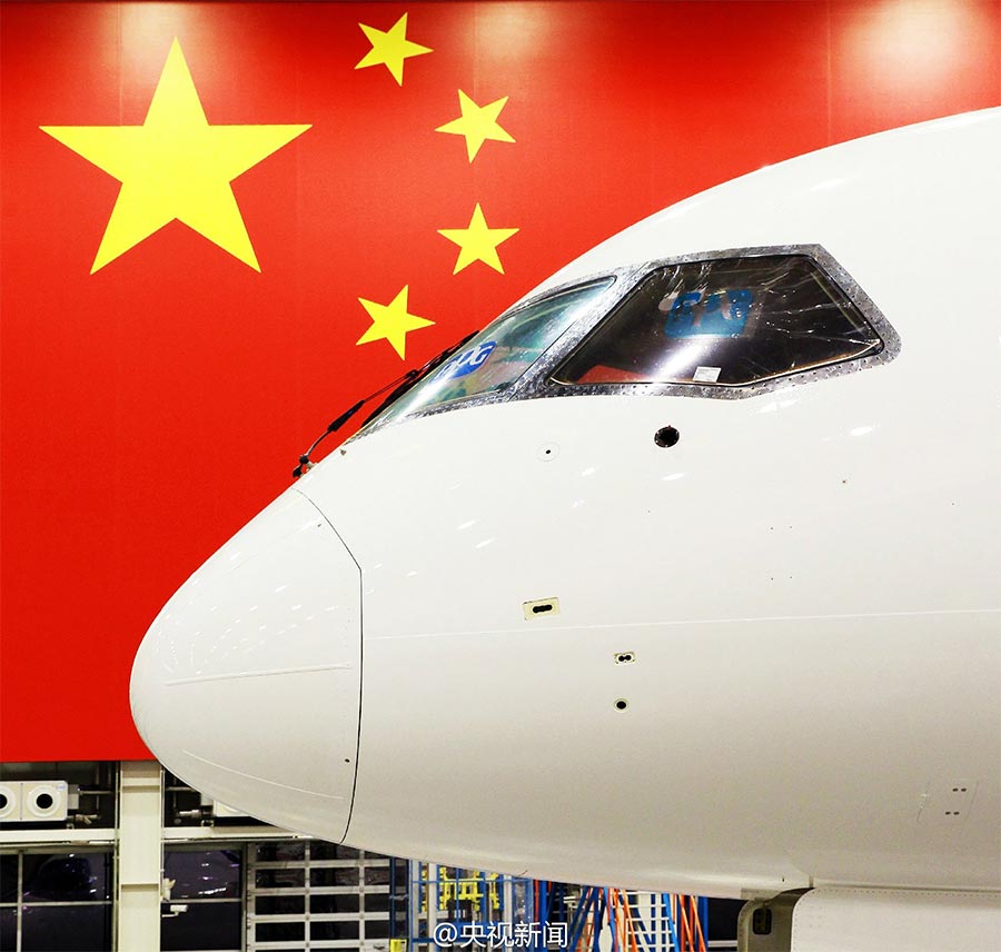 Gros porteur chinois : le C919 quitte la ligne d'assemblage