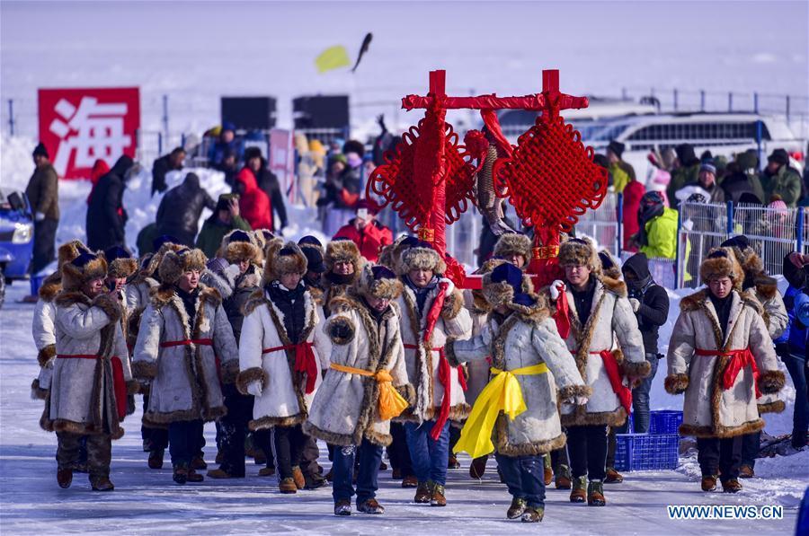 Grande récolte de la pêche hivernale