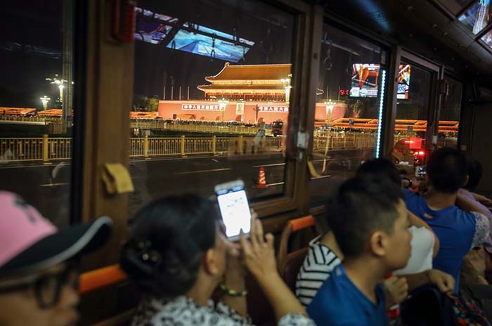 Balade nocturne en tramway à Beijing