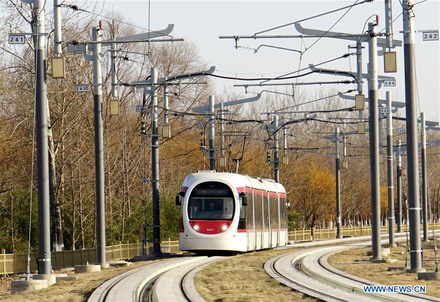 Chine : mise en service d'une nouvelle ligne de tram en banlieue de Beijing