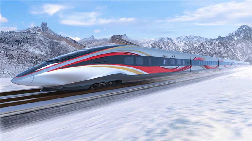 Le design gagnant des trains olympiques dévoilé à Beijing