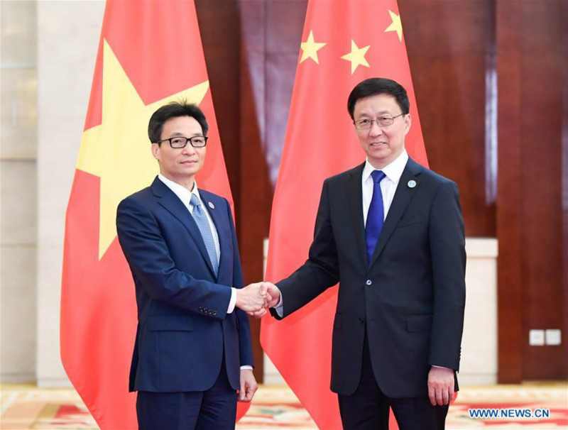 Chine : Han Zheng rencontre des dirigeants étrangers participant à l'Expo Chine-ASEAN