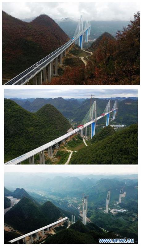 Ouverture à la circulation d'un méga-pont dans la province du Guizhou