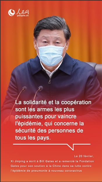 Ce qu'a dit Xi Jinping pour exhorter la communauté internationale à lutter contre l'épidémie