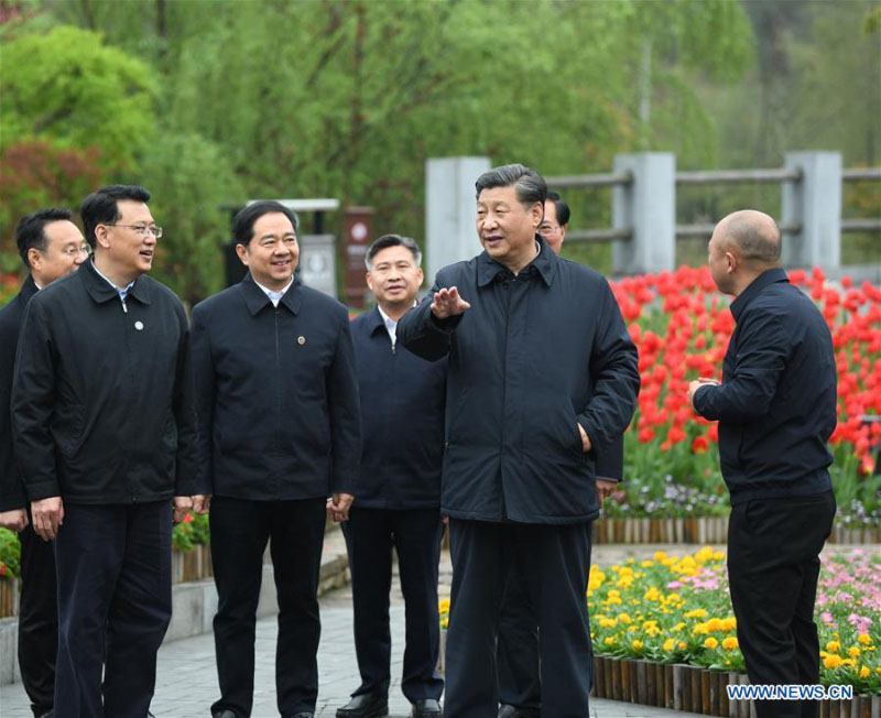 Xi Jinping inspecte un district dans l'est de la Chine