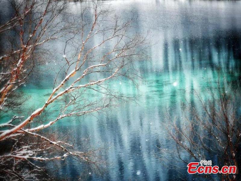 La mystérieuse vallée de Jiuzhaigou après la neige