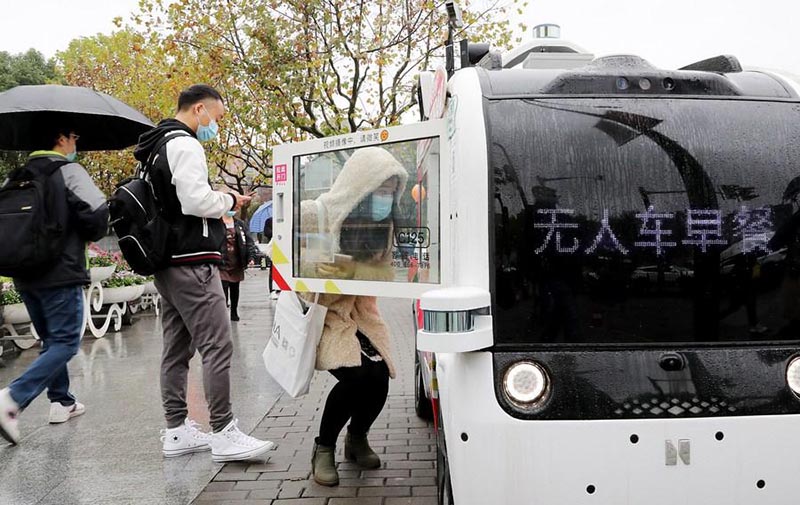 Shanghai : Voitures de restauration à libre-service sont mises en place