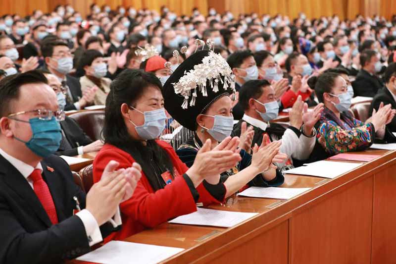 L'organe législatif suprême de la Chine tient la réunion de cl?ture de sa session annuelle