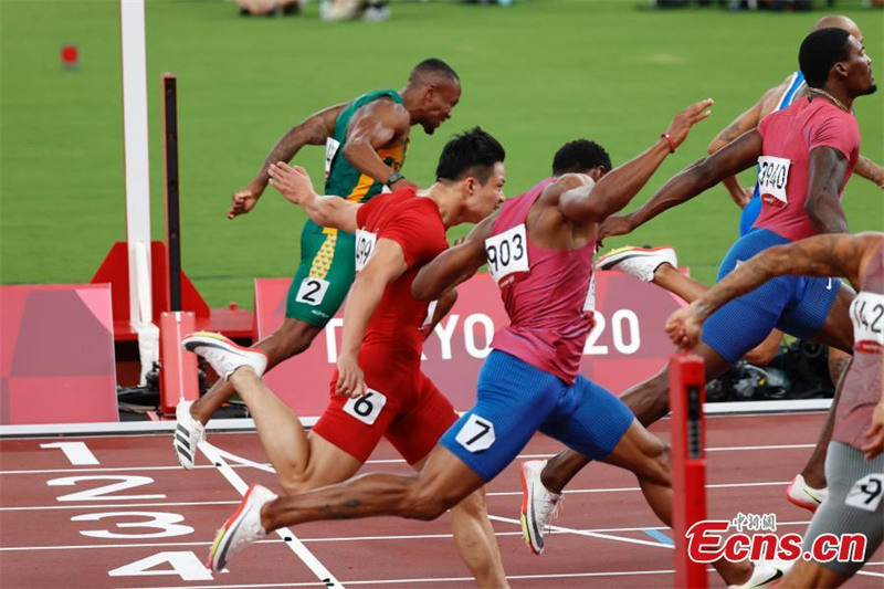 Le Chinois Su Bingtian entre dans l'histoire en terminant 6e de la finale du 100 m hommes des JO de Tokyo