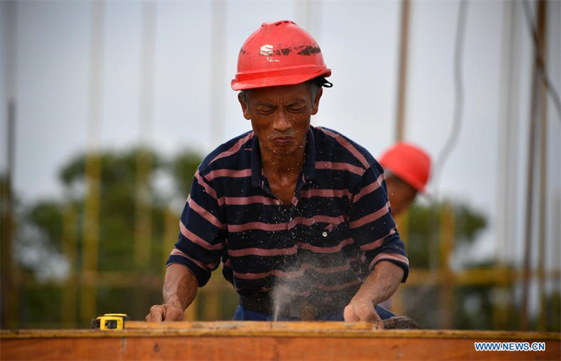 La Cité aérospatiale internationale de Wenchang en construction