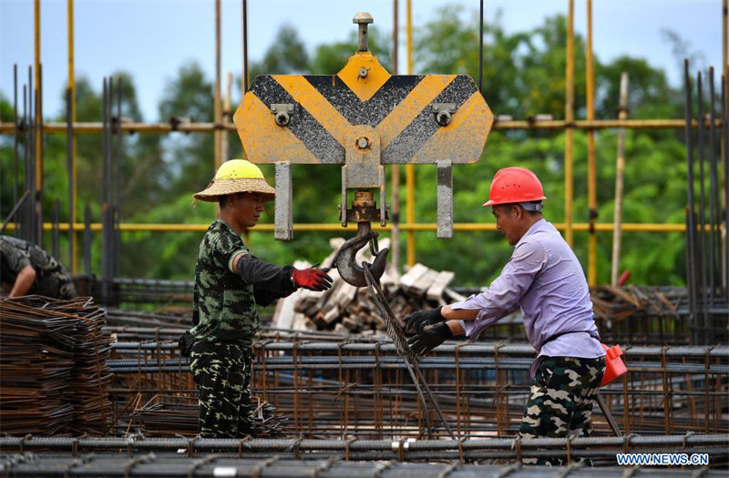 La Cité aérospatiale internationale de Wenchang en construction