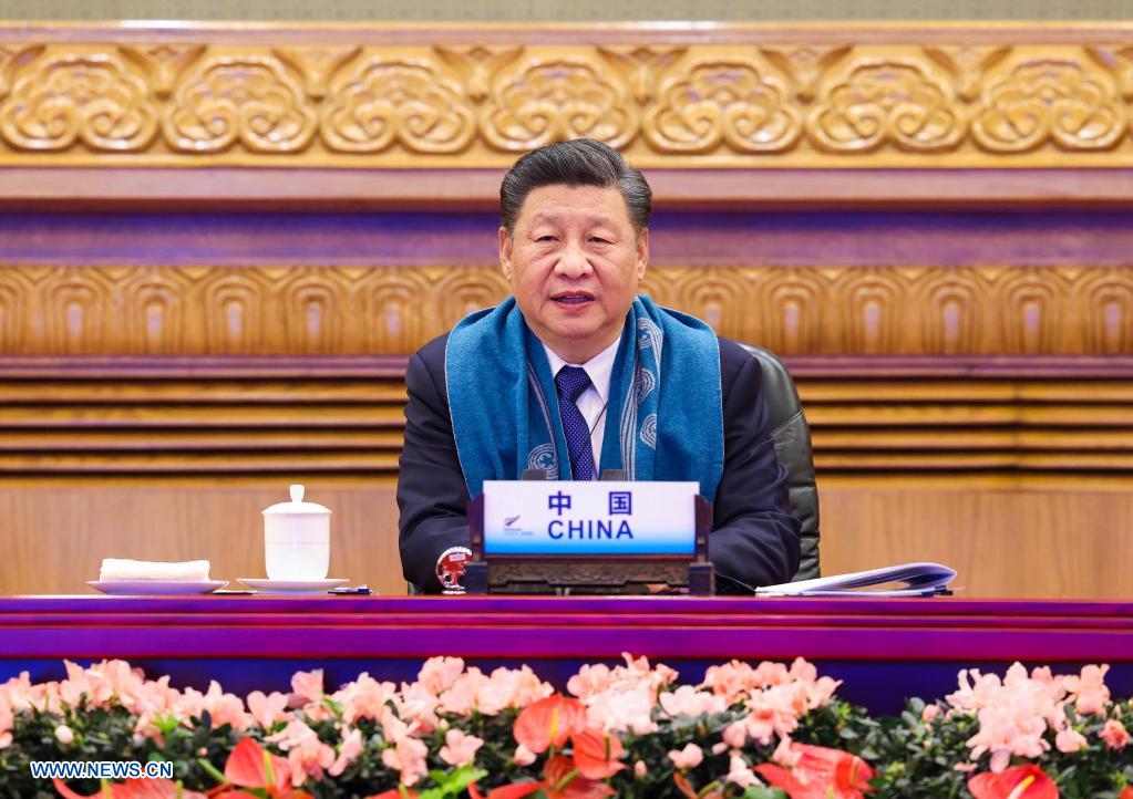 Xi Jinping assiste à la réunion des dirigeants des économies de l'APEC par liaison vidéo