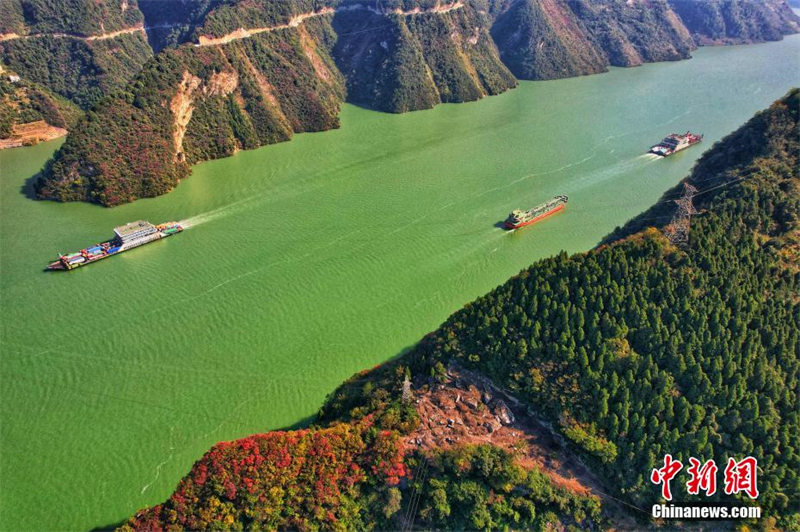 L' ? autoroute sur l'eau ? dans la zone du réservoir des Trois Gorges voit une circulation intense et fluide 