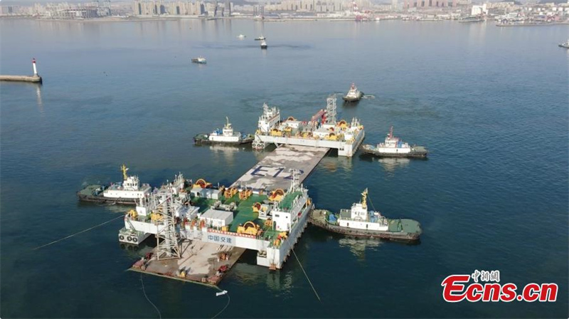 Le tunnel sous-marin de la baie de Dalian atteint plus de 2 000 mètres de long