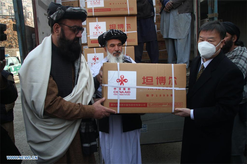 Arrivée d'un deuxième lot d'aide hivernale chinoise en Afghanistan