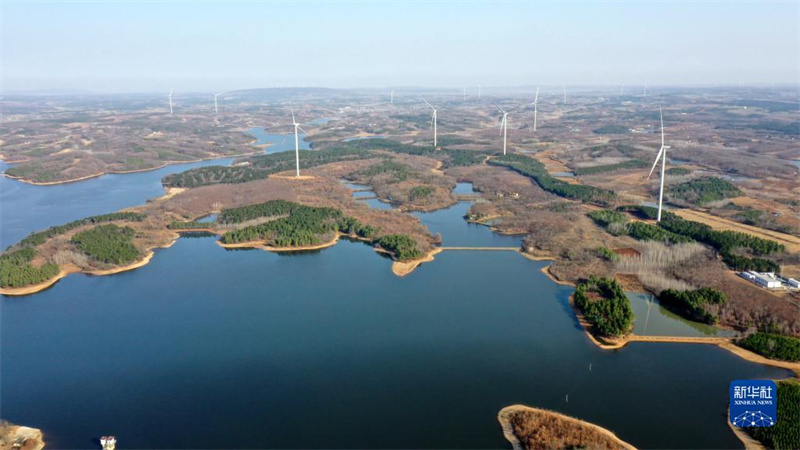 Un groupe de personnes ? chasse le vent ? le long d'une ligne d'énergie verte