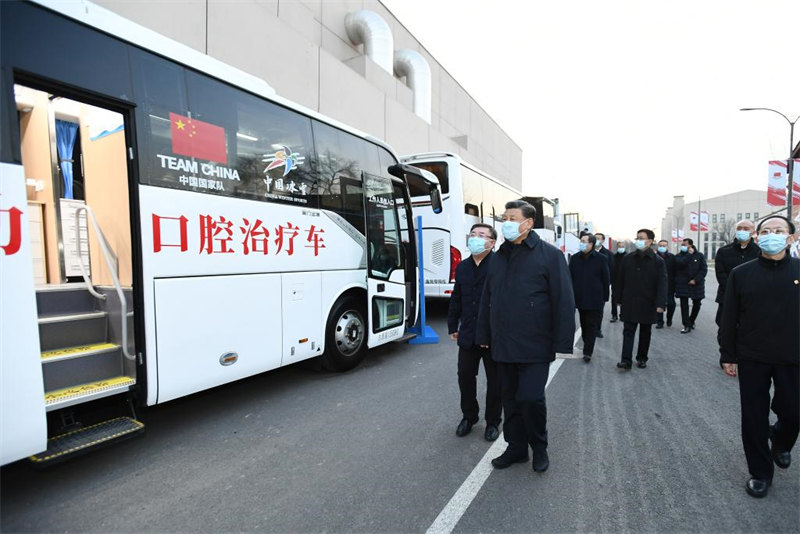 Xi Jinping inspecte les préparatifs des Jeux olympiques et paralympiques d'hiver de Beijing 2022