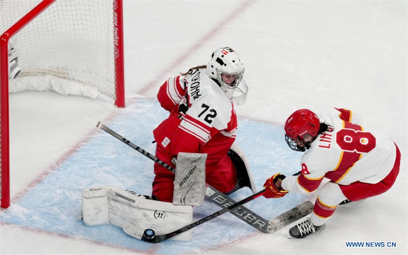 (Beijing 2022) Match de hockey sur glace féminin Chine-Danemark