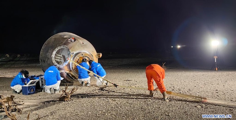 La capsule de retour de Shenzhou-14 atterrit en toute sécurité