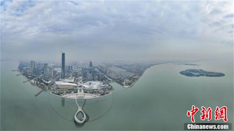 Jiangsu : vu du ciel, le centre culturel de la baie de Suzhou ressemble à une ? base extraterrestre ?