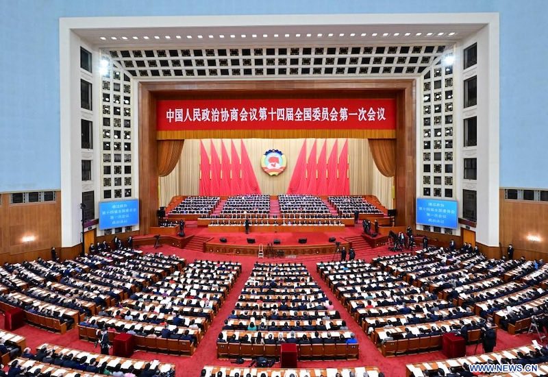 Cl?ture de la session annuelle de l'organe consultatif politique suprême de la Chine