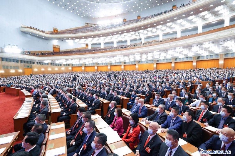 Cl?ture de la session annuelle de l'organe consultatif politique suprême de la Chine