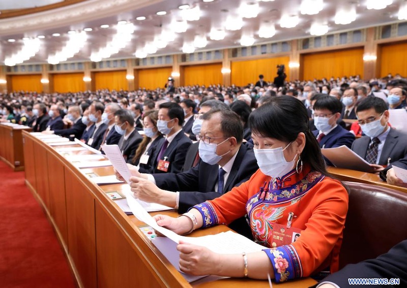 Cl?ture de la session annuelle de l'organe consultatif politique suprême de la Chine