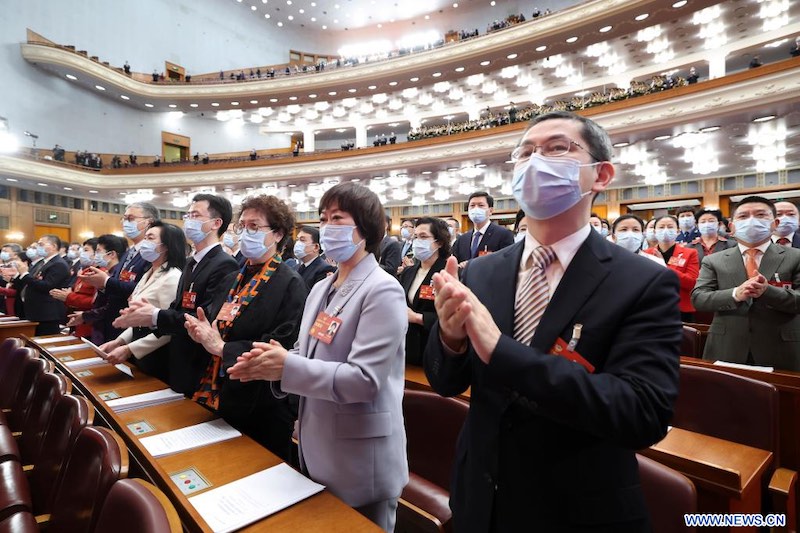 Cl?ture de la session annuelle de l'organe consultatif politique suprême de la Chine