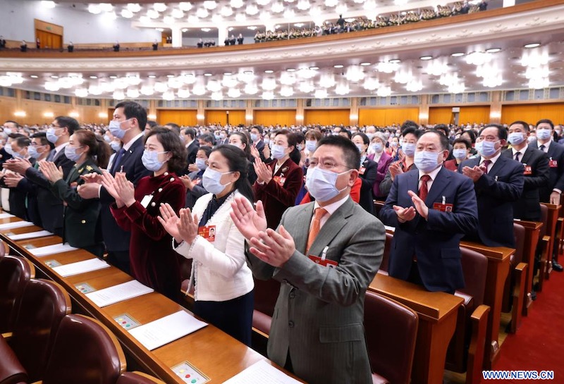 Cl?ture de la session annuelle de l'organe consultatif politique suprême de la Chine