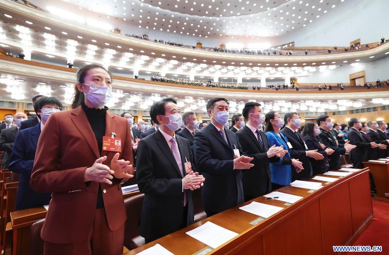 Cl?ture de la session annuelle de l'organe consultatif politique suprême de la Chine