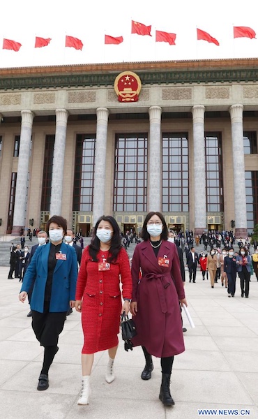 Cl?ture de la session annuelle de l'organe consultatif politique suprême de la Chine