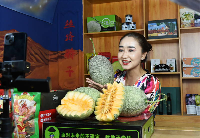 Xinjiang : les melons de Hami des serres de Tourfan se vendent comme des petits pains