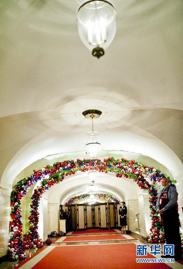 Le 28 novembre à la Maison Blanche, l'ambiance des décorations pour No?l.