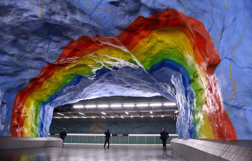 La station Stadion, Stockholm