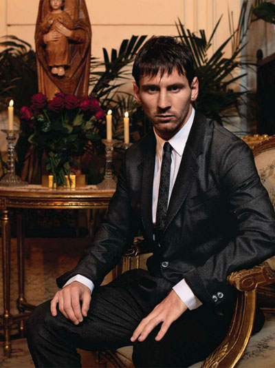 Messi fait la couverture d'un magazine de mode fran?ais (5)