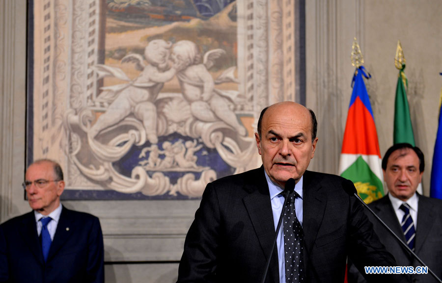 Italie: le président charge Bersani de former un gouvernement (2)