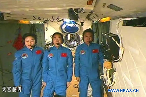 La première femme astronaute chinoise, Liu Yang. 