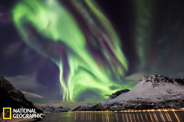 Une aurore polaire en Norvège