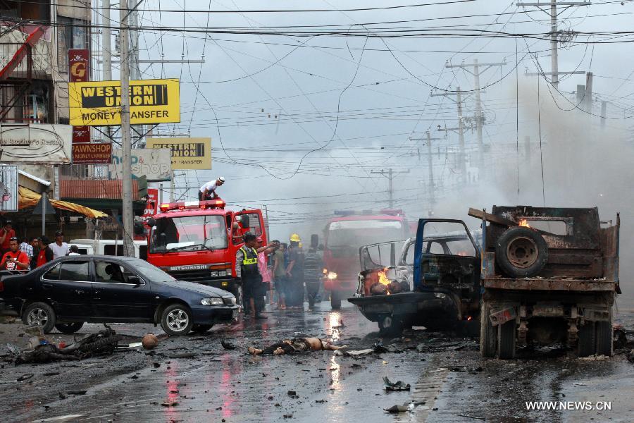 Philippines: six morts et 25 blessés dans une explosion dans le sud du pays (2)