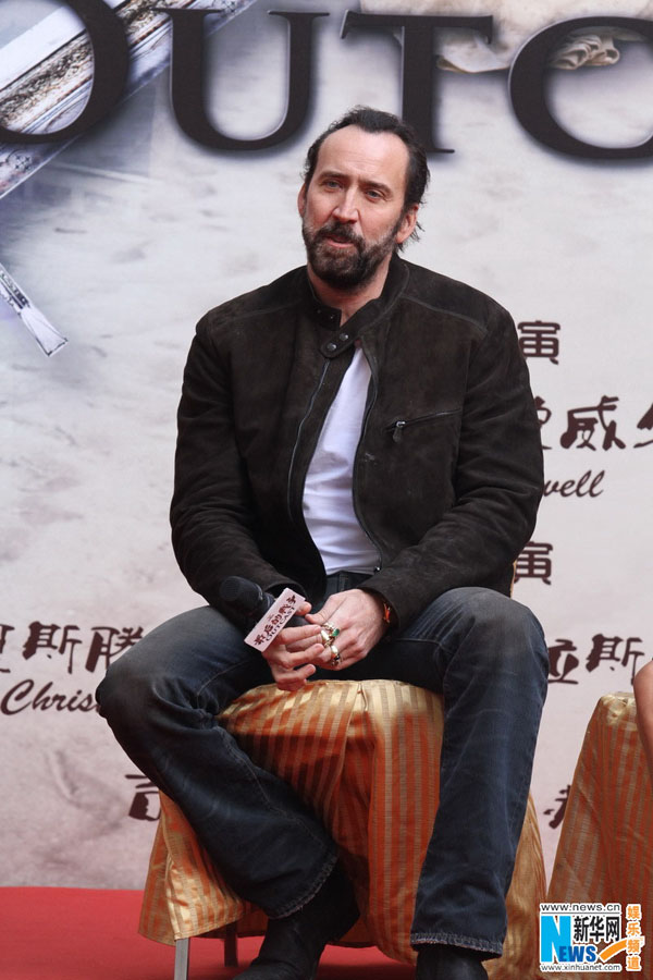 Nicolas Cage à Beijing pour la promotion du film Outcast (2)