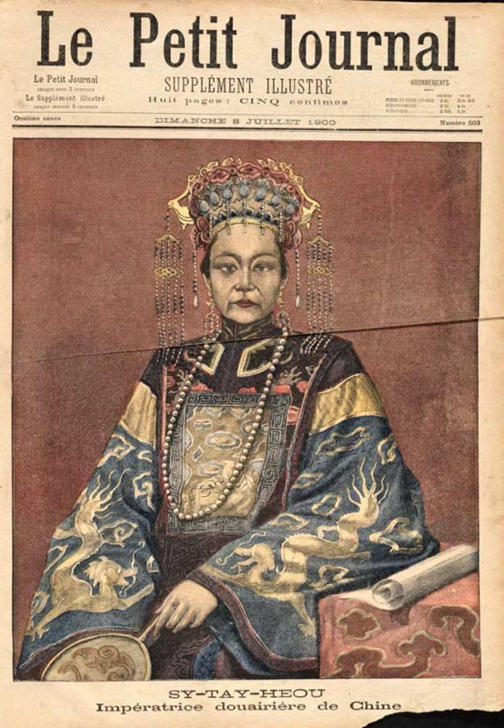 L'impératrice douairière Cixi de la dynastie des Qing.