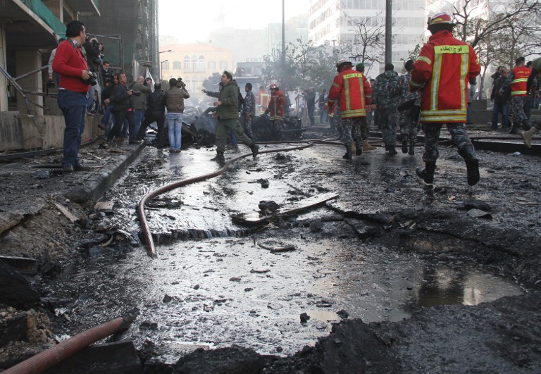 6 morts dans une attaque à la voiture piégée à Beyrouth (6)