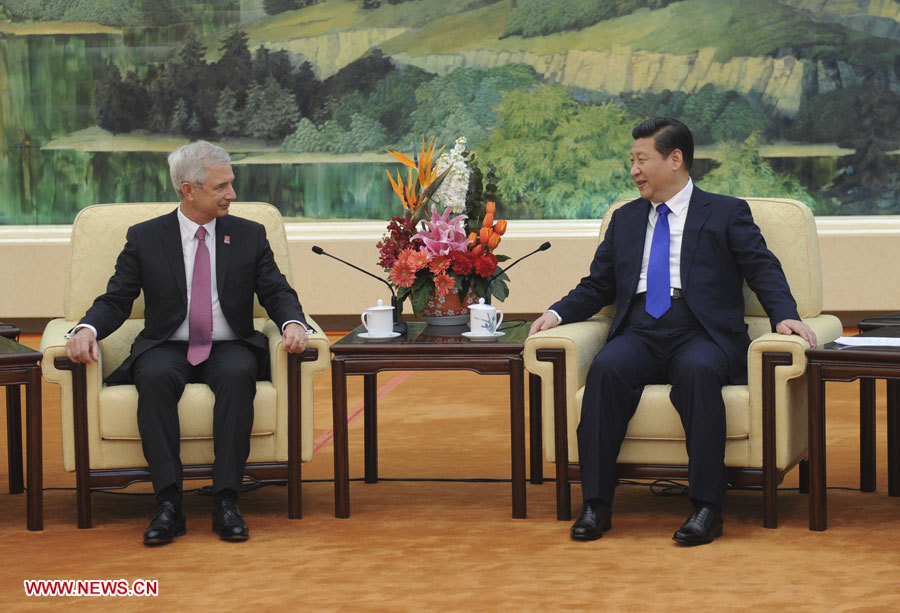 Le président chinois rencontre le président de l'Assemblée nationale fran?aise